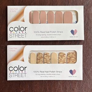 Color Street Nail Polish Strip Giza Sands and Boot Camp